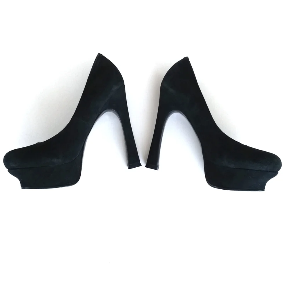 Kelsi Dagger Feminine Women's Black Suede Abrielle Platform 5
